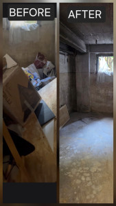 Photo de galerie - Débarras cave au complet. 
avant/après 