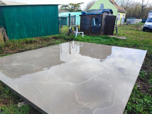 Photo de galerie - Réalisation d'une dalle béton 