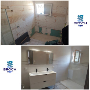 Photo de galerie - Rénovation complète d’une salle de bain