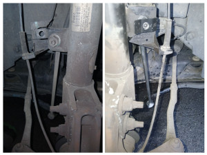 Photo de galerie - Changement biellette de barre stabilisatrice sur peugeot 308 