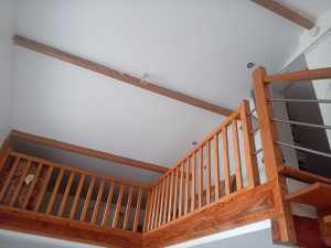 Photo de galerie - Pose de rambarde bois massif 