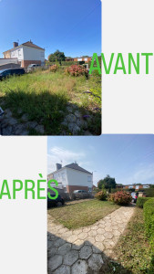 Photo de galerie - Débroussaillage + Tonte de pelouse + Désherbage  
