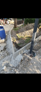 Photo de galerie - Pose de bordures en arrondi 