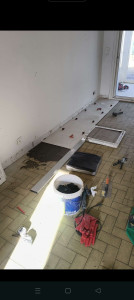 Photo de galerie -    pose carrelage de salle a

 manger