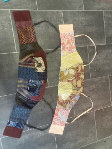 Photo de galerie - Création de deux tops corsetés en upcycling