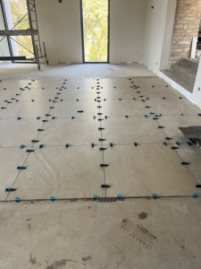 Photo de galerie - Pose carrelage auto nivelant