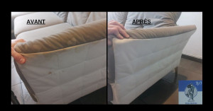 Photo de galerie - Nettoyage canapé