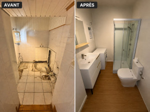 Photo de galerie - Rénovation salle de bain clef en main 