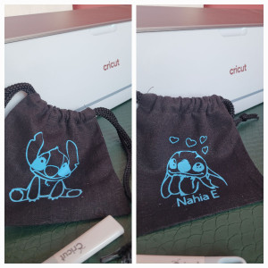 Photo de galerie - Création d une pochette avec personnalisation pour appareil dentaire 