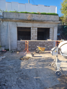 Photo de galerie - Monter un mur en parpaing de 20 cm