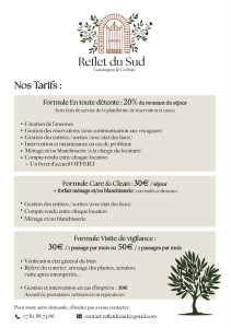 Photo de galerie - Tarifs 2026
