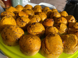 Photo de galerie - Muffins courge buternut cannelle chocolat 