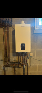 Photo de galerie - Pose et raccordement chaudière gaz 