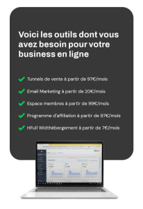 Photo de galerie - Voici les outils MINIMUM dont une entreprise a besoin et bien je vous le propose pour seulement 47€ par mois pour un Business CLE EN MAINS