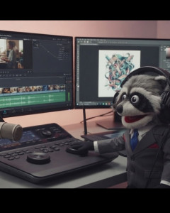 Photo de galerie - Montage vidéo & création multimédia, création de musique ia . Post-production, retouche graphique et habillage visuel sur mesure pour tous, avec une attention particulière pour valoriser vos projets.