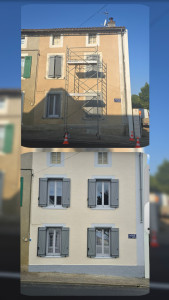 Photo de galerie - Peinture sur façade 