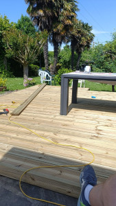Photo de galerie - Terrasse lames bois