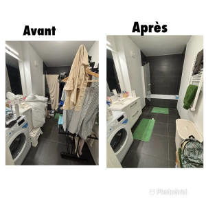 Photo de galerie - Nettoyage et rangement salle de bain 