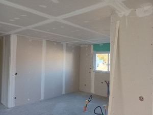 Photo de galerie - Réalisation de bande plaque de plâtre 