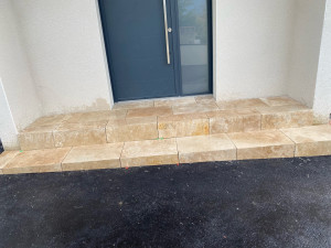 Photo de galerie - Réalisation de seuil d’entrée 