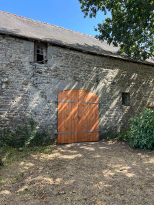 Photo de galerie - Porte de grange sur mesure en douglas