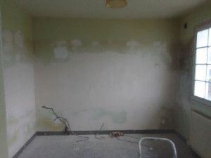 Photo de galerie - Rebouchage après enlever faience 