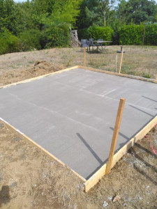 Photo de galerie - Dalle terasse 3,5/3,5 pour pergola 