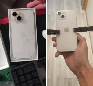 Photo de galerie - Remplacement vitre arrière iphone 13