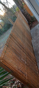 Photo de galerie - Réalisation clôture 30 m Lignières en bois
