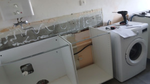 Photo de galerie - Début montage cuisines 