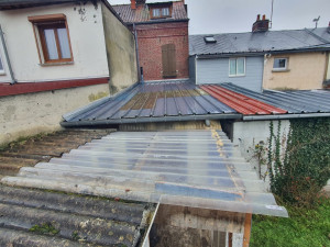 Photo de galerie - Nettoyage et changement tôle translucide avant