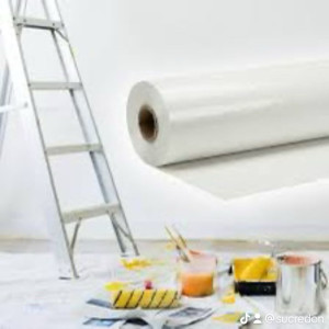 Photo de galerie - Pose de bâche de protection au sol 