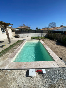 Photo de galerie - Pose de margelles 