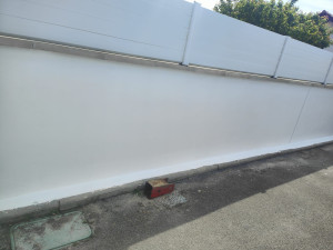 Photo de galerie - Rénovation et mise en peinture d’un mur
