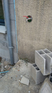 Photo de galerie - Installation robinet extérieur ! 