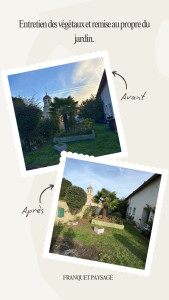 Photo de galerie - Avant / Après remise en état de jardin 