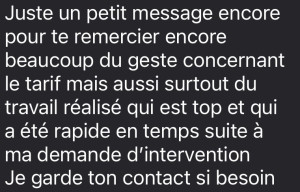 Photo de galerie - Avis client 