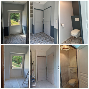 Photo de galerie - Une entrée revisitée entièrement pour un accueil chic et moderne.