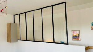 Photo de galerie - Pose d’une verrière 