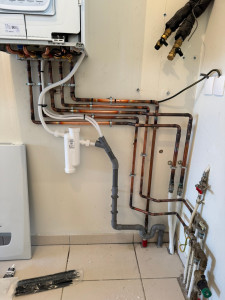 Photo de galerie - Pose d’une chaudière gaz mural