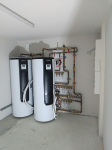 Photo de galerie - Pose et raccordement ballons thermodynamique.