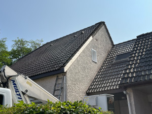 Photo de galerie - Changement de planche de rive avec recouvrement tôle  thermaux laqués