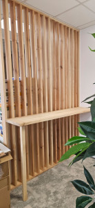 Photo de galerie - Claustra séparatif avec plan de travail 
