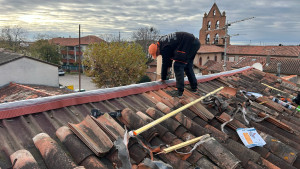 Photo de galerie - Intervention sur faîtage 