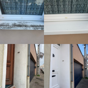 Photo de galerie - Pour vos extérieurs : porte d entrée , chien assis , façades, lasure