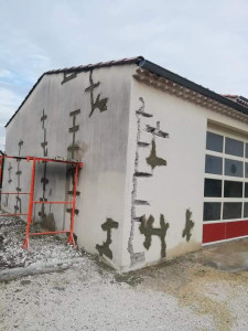 Photo de galerie - Façade réparation de fissure 