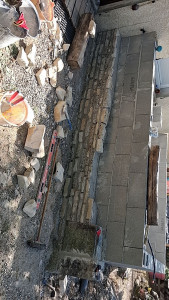 Photo de galerie - Montage d'un mur en parpaing 