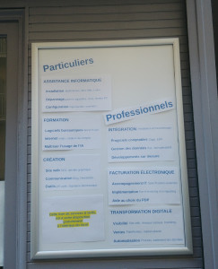 Photo de galerie - Nos services pour PARTICULIERS et pour PROFESSIONNELS