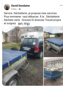 Photo de galerie - Service débarrasse déchetterie et espace verts tonte pelouse nettoyage travail très efficace propre