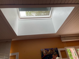 Photo de galerie - Habillage d’un velux en partie intérieur 